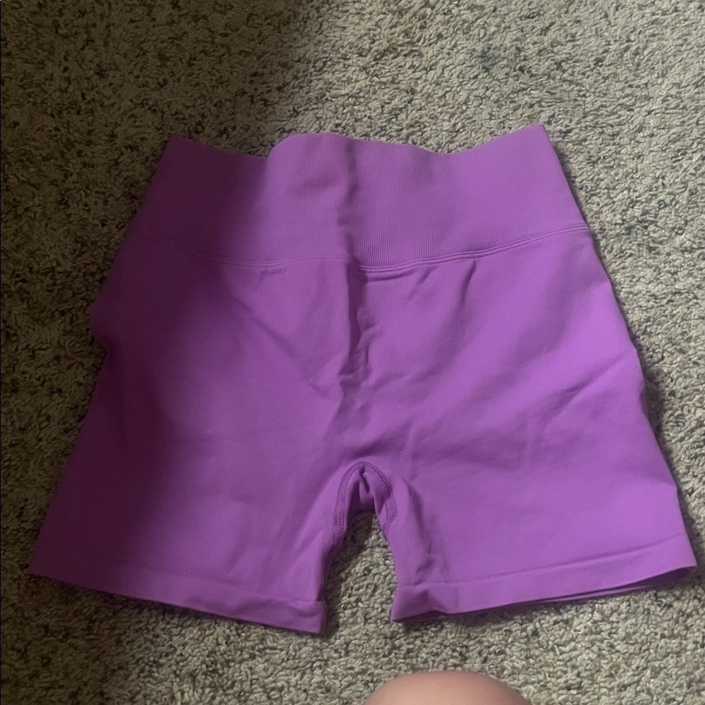 Women’s High-Waist Purple Active Shorts
